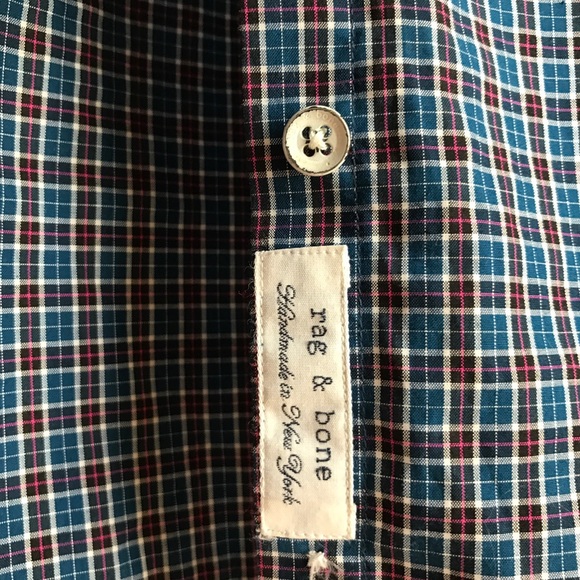 Rag & Bone Gingham Button Down - Picture 3 of 4